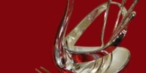 Silver Plated Duck Shaped Fork Stand