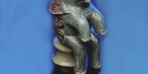 Soap Stone Sitting Elephant - 1950