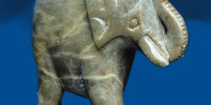 Soap Stone Solid Elephant - 8020