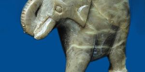 Soap Stone Solid Elephant - 8022