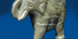 Soap Stone Solid Elephant - 8023