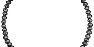 Black Polished Diamond Beads