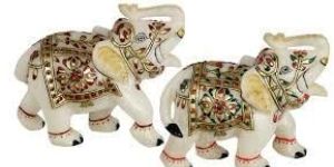 Marble Elephant Statues