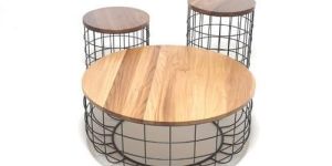 Wire Wood Tables