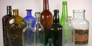 Glass Printed Soda & Liquor Bottles