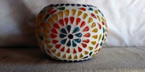 Art Glass T Light Holder Mosaic