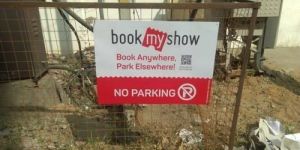 No Parking Metal Board