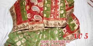 Chanderi Half Booty Saree