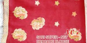 Computer Embroidered Net Saree