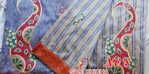 Khicha Computer Embroidered Saree