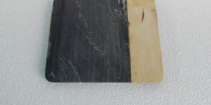 Black Marble Wood Cheese Board