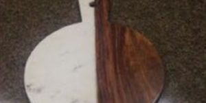 Brown Marble Wood Cheese Board