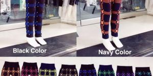 Girls Checkered Jeggings