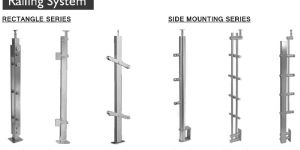 Rectangle Series Railing Fittings