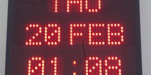 Alphanumeric LED Calendar Clock