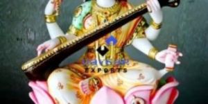 Marble Saraswati Statue