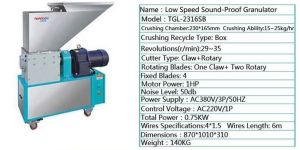 Low Speed Sound-Proof Granulators