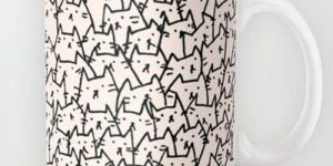 Cat Print Coffee Mug