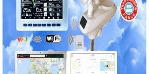 Solar Powerd Wireless Wifi Weather Station