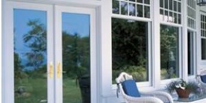 Reflective Glass Door