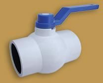 Solid Ball Valve with Long MS PLATE HANDLE
