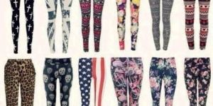 Printed Cotton Leggings