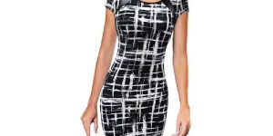 Women Pencil Style Silk Dress