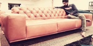 Contemporary Leather Sofa