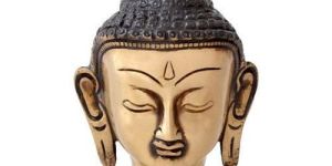 Aluminium Buddha Head Sculpture