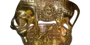 Gold Plated Cow Sculpture