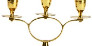 Golden Candle Holder