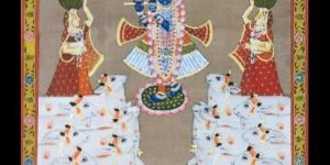 Pichwai Krishna Playing Painting Services