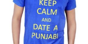 Printed Tshirt Men Blue