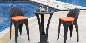 Outdoor Wicker Bar Set