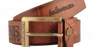 Mens Stylish Light Brown Leather Belt