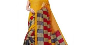 Multicolor Checkered Saree