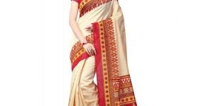 off White Chiffon Saree