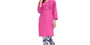 Pink Pintuck Kurti