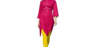 Red Pintuck Kurti