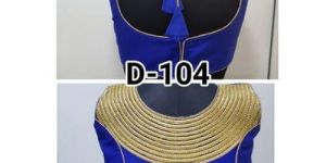 Round Neck Blue Fashion Blouse