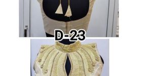 Sleeveless Collar Party Wear Blouse