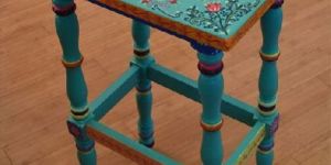 Hand Painted Stool