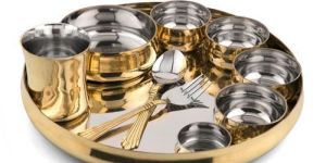 Brass Thali Set