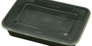 500ml Container with Lid Black