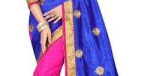 Silky Rose Blue Sarees