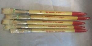 Artist Wooden Flat Brush