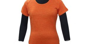 Orange Round Neck T-Shirt