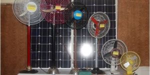 Solar Table and Pedestal Fans