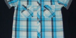 Blue Checked Casual Shirt