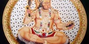 Hanuman Ji In Marble Plat